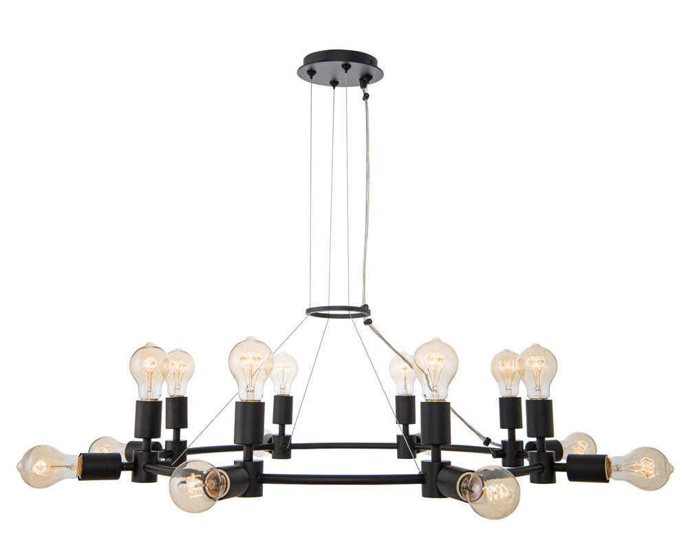 Kalco Lighting UNION 512372MB Chandelier Contemporary - Black