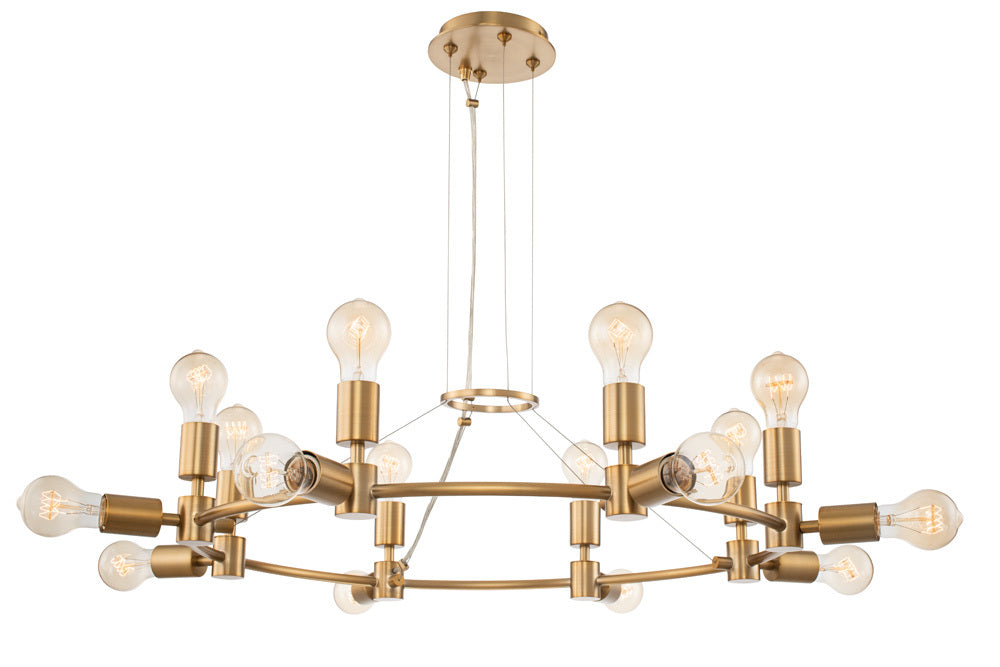 Kalco Lighting UNION 512372WB Chandelier Contemporary - Brass