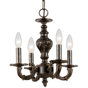 Crystorama Paris Market 5124-VB – 13.5 Inch – 4 Light – Chandelier – Venetian Bronze – Damp Rated