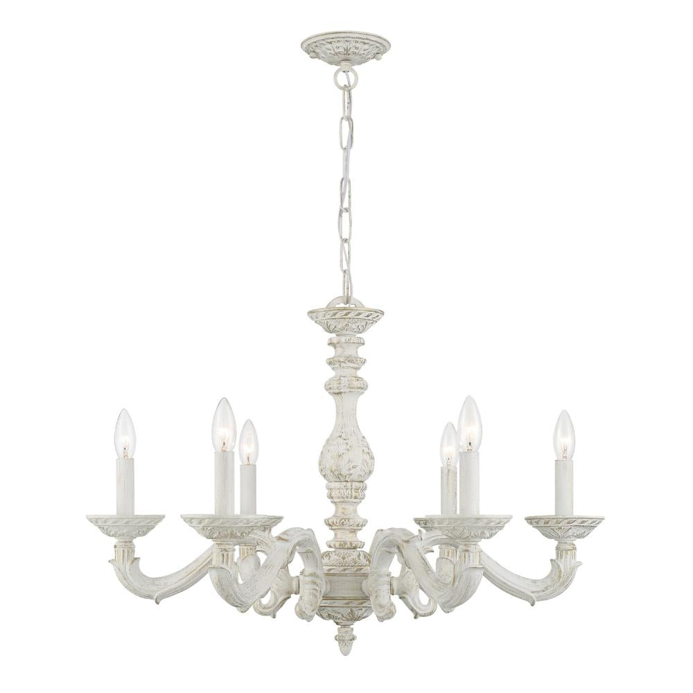 Crystorama PARIS MARKET 5126-AW Chandelier Contemporary - Antique White