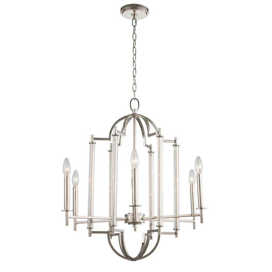Provence 25 Inch Chandelier – Polished Nickel – 512972PN