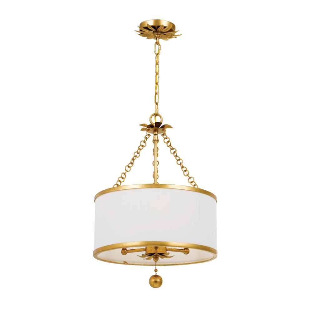 Crystorama BROCHE 513-GA Chandelier Contemporary - Antique Gold