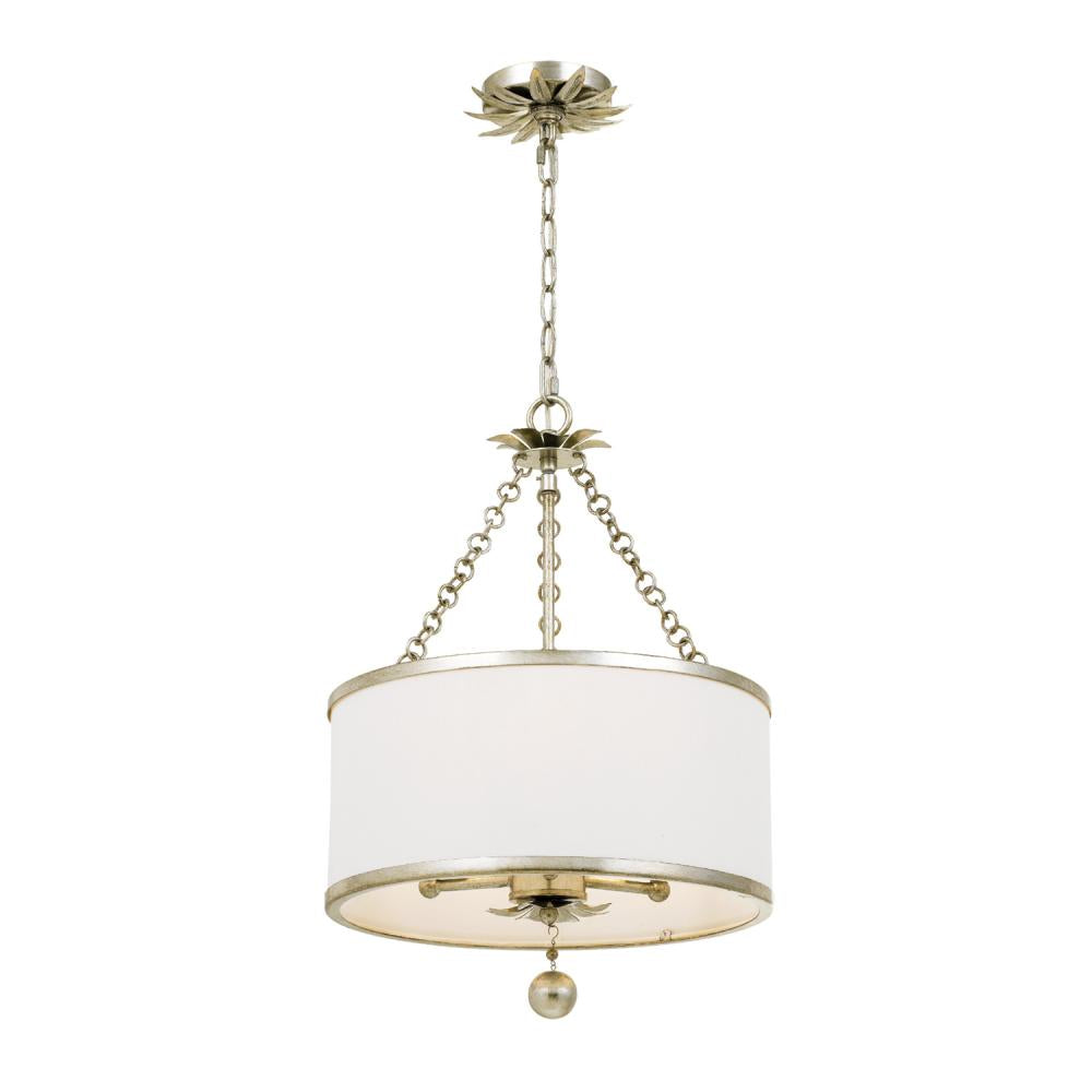 Crystorama BROCHE 513-SA Chandelier Contemporary - Antique Silver