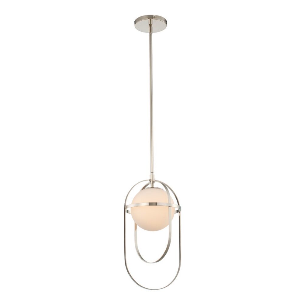 Lennox 9 Inch Mini Pendant – Polished Nickel – 513311PN