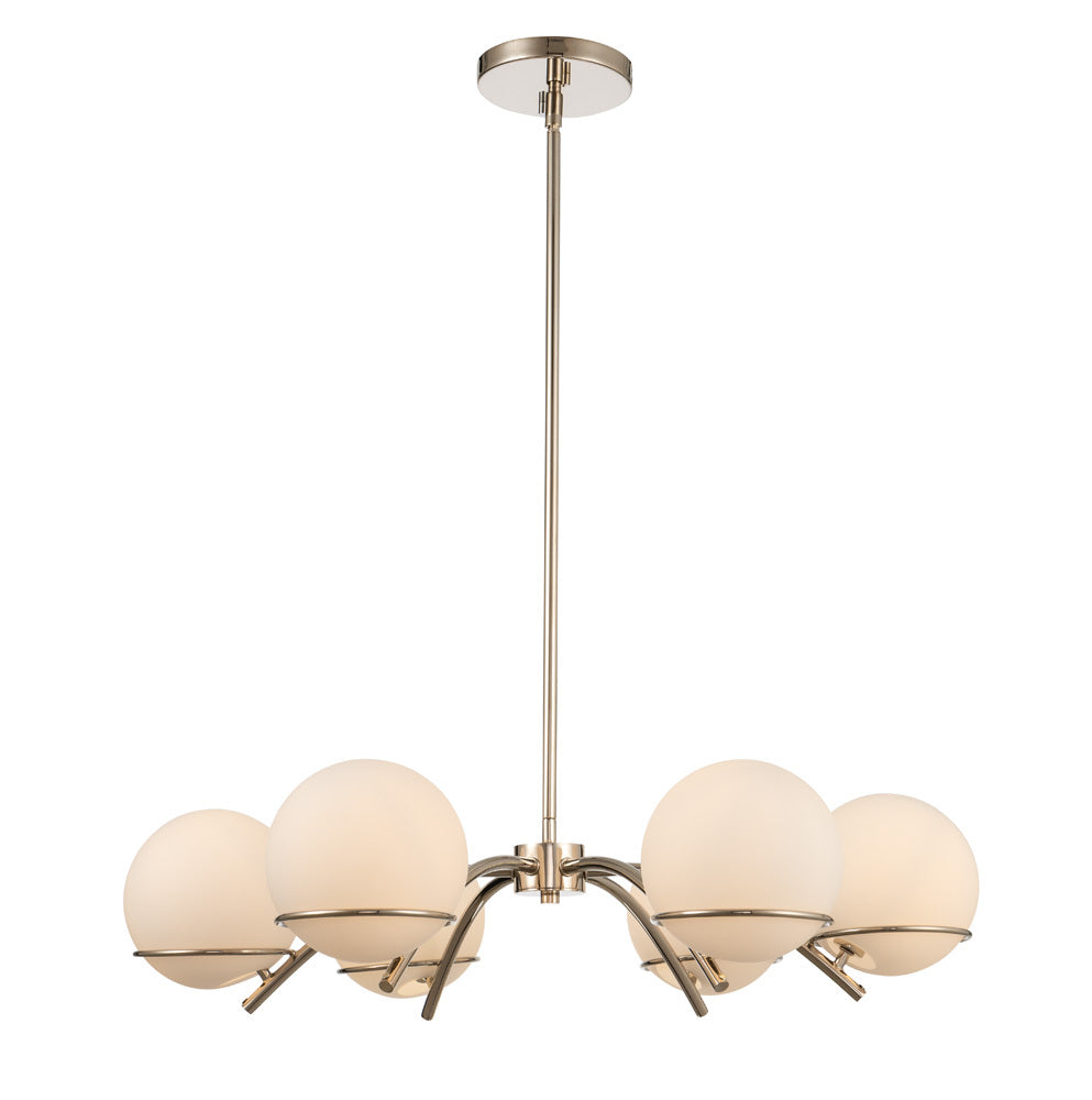 Kalco Lighting EVERETT 513571PN Chandelier Mid Century Modern - Nickel