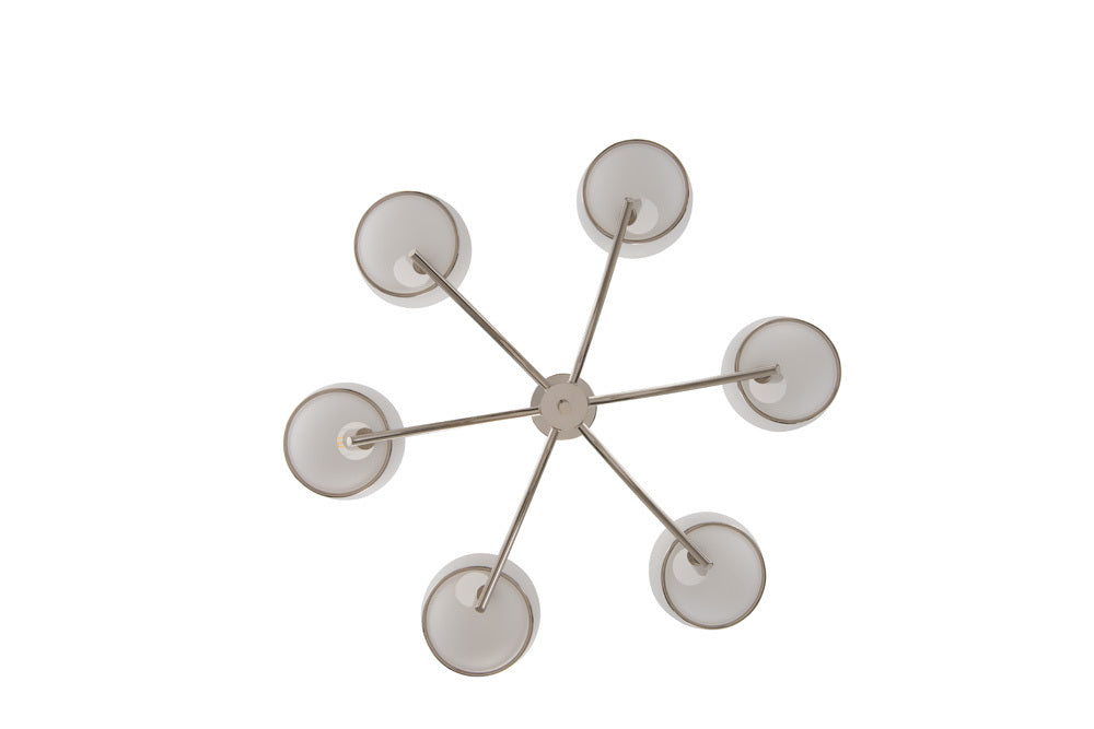 Kalco Lighting EVERETT 513571PN Chandelier Mid Century Modern - Nickel