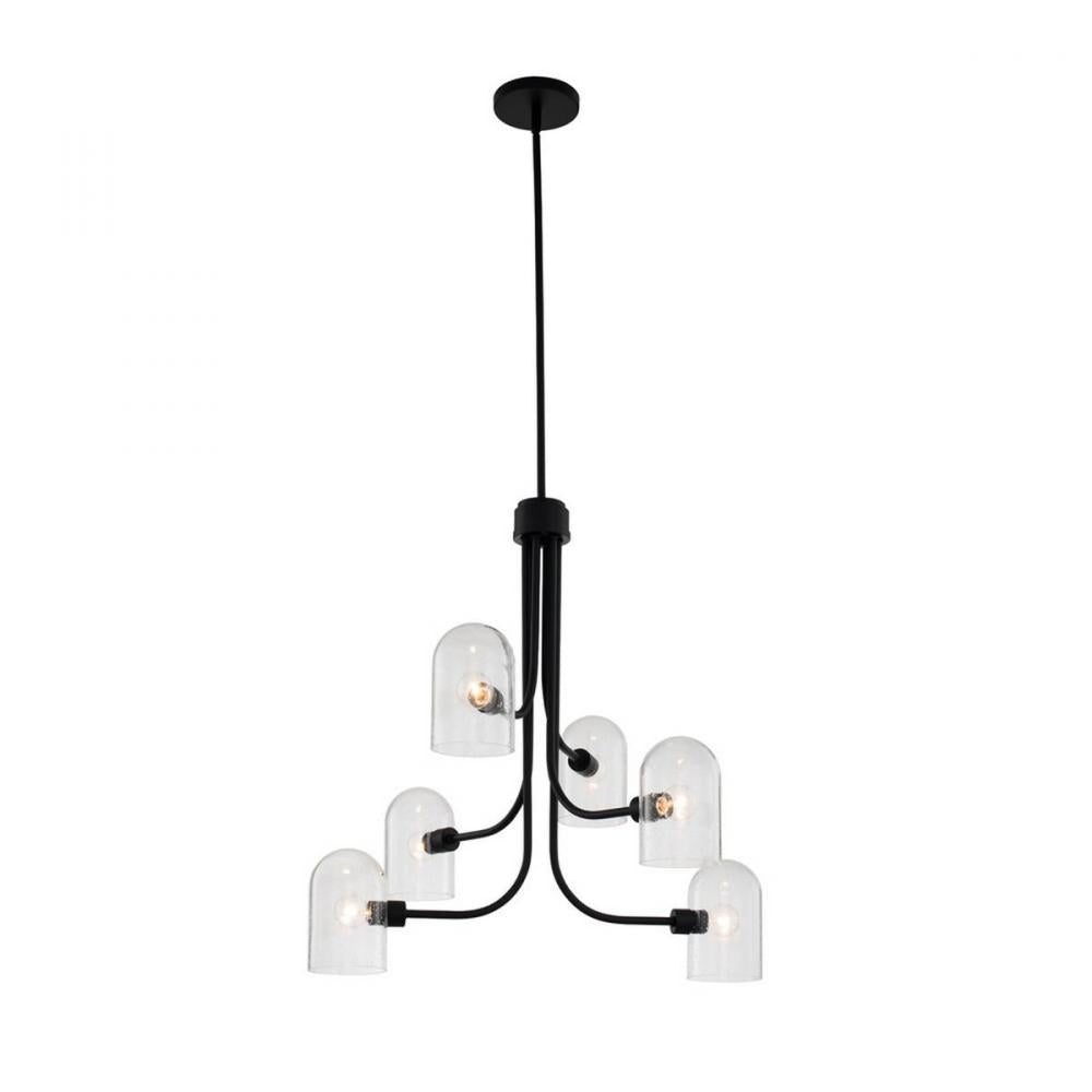 Cupola 27 Inch Chandelier – Matte Black – 514071MB