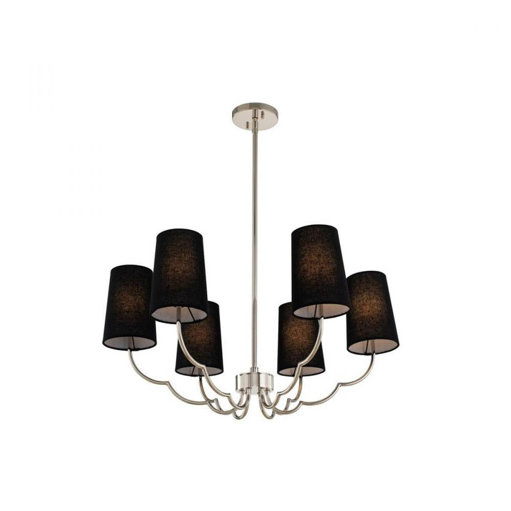 Sophia 28 Inch Chandelier – Polished Nickel – 514372PN