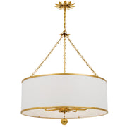 Crystorama Broche 515-GA – 29 Inch – 8 Light – Chandelier – Antique Gold – Dry Rated