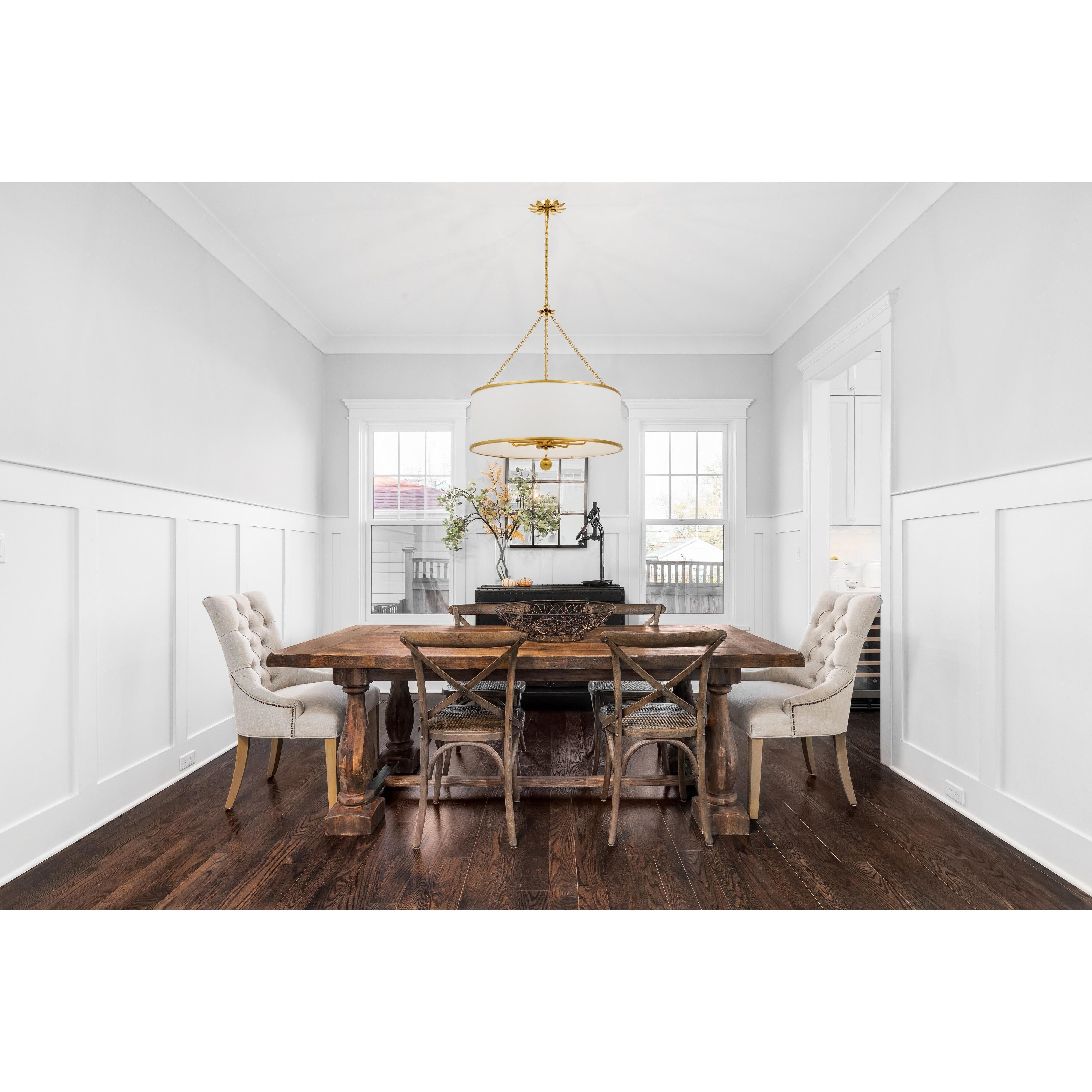 Crystorama Broche 515-GA – 29 Inch – 8 Light – Chandelier – Antique Gold – Dry Rated