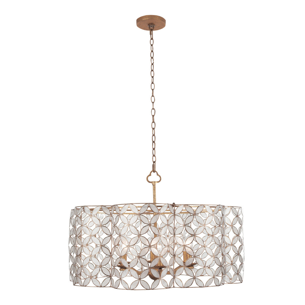 Kalco Lighting 515050OL Pendant Casual - Oxidized Gold Leaf