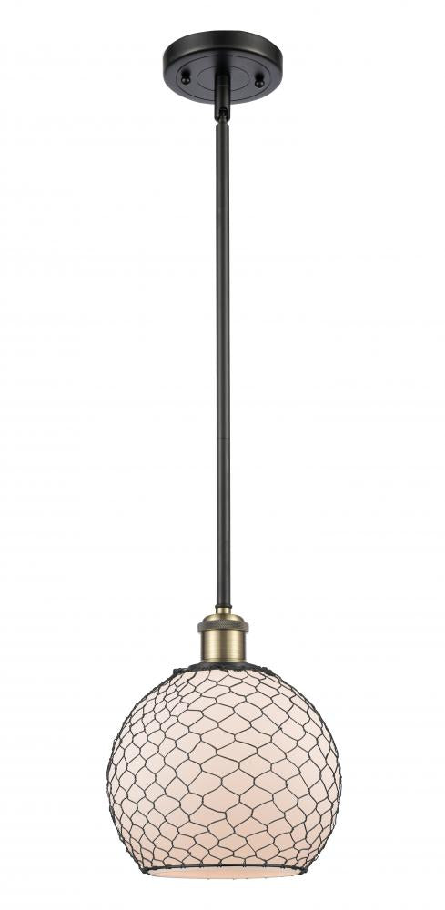 Innovations Lighting 516-1S-BAB-G121-8CBK-LED Mini Pendant Transitional - Black