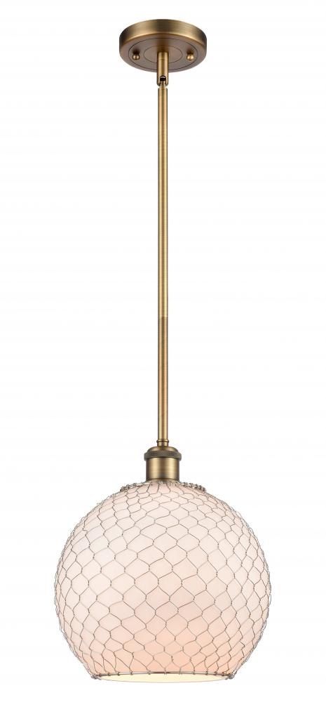 Innovations Lighting 516-1S-BB-G121-10CSN-LED Mini Pendant Contemporary - Brass