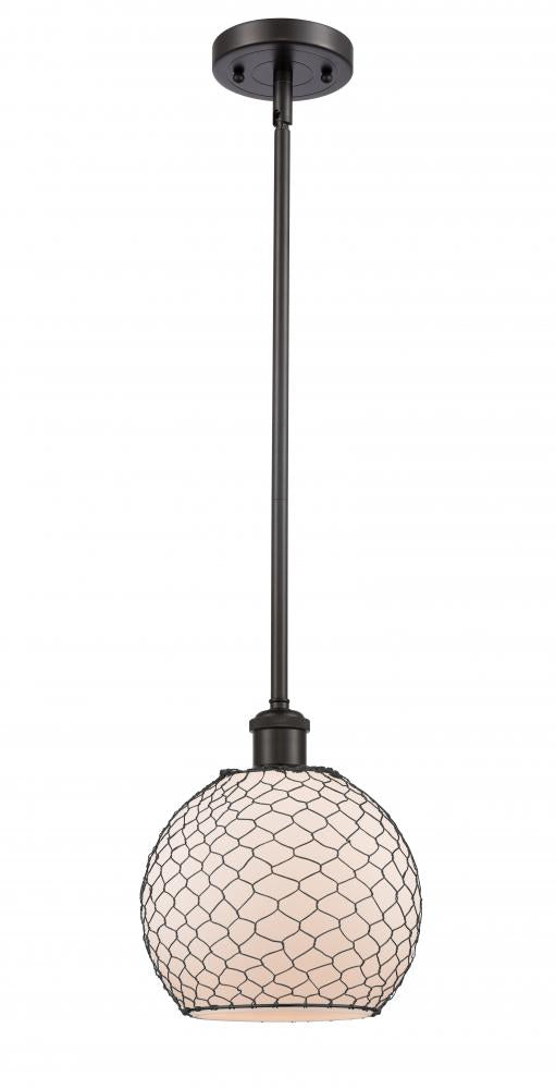 Innovations Lighting 516-1S-OB-G121-8CBK-LED Mini Pendant Transitional - Bronze