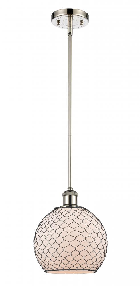 Innovations Lighting 516-1S-PN-G121-8CBK-LED Mini Pendant Transitional - Nickel