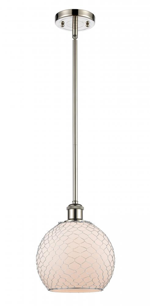 Innovations Lighting 516-1S-PN-G121-8CSN-LED Mini Pendant Transitional - Nickel