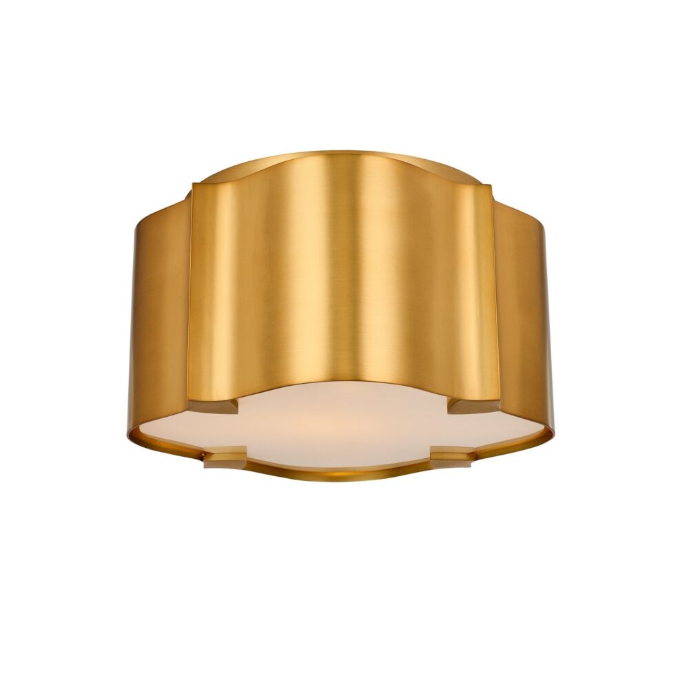 Lotus 10 IN Flush Mount – Winter Brass – 516341WB