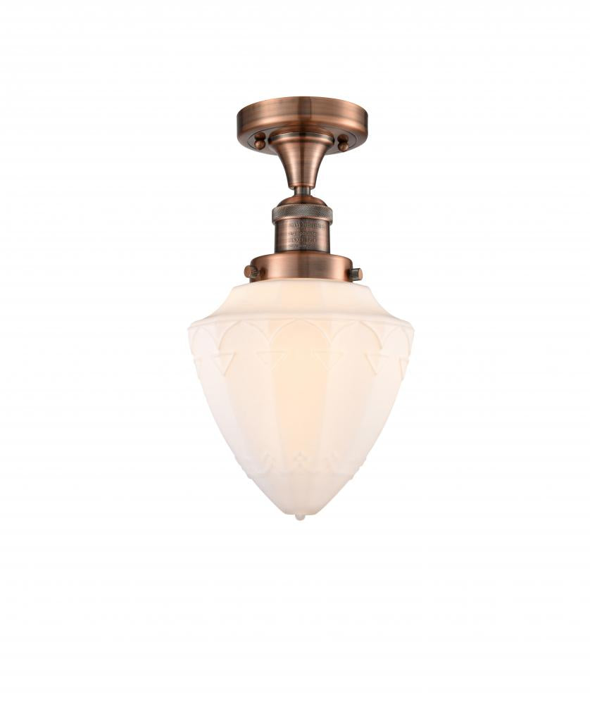 Innovations Lighting BULLET 517-1CH-AC-G661-7 Semi Flush Mt Art Deco - Copper