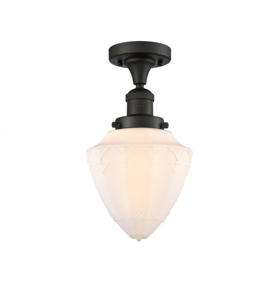 Innovations Lighting BULLET 517-1CH-OB-G661-7 Semi Flush Mt Art Deco - Bronze