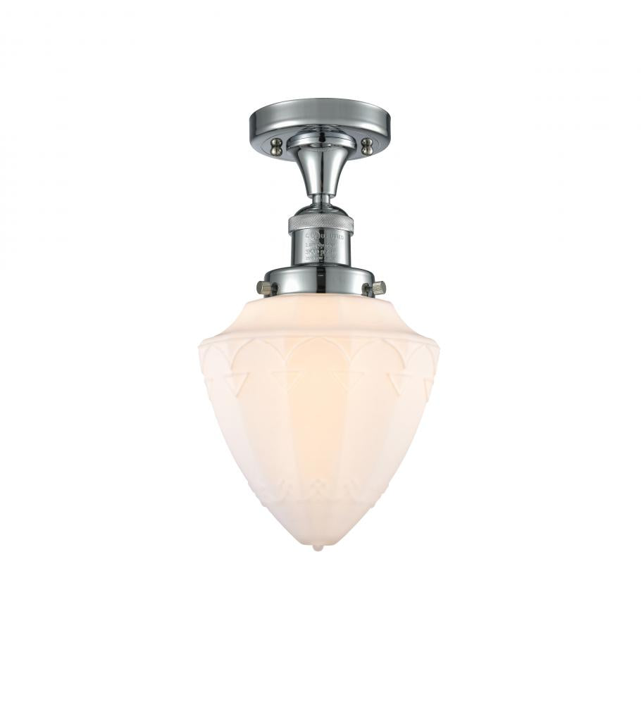 Innovations Lighting BULLET 517-1CH-PC-G661-7 Semi Flush Mt Art Deco - Chrome