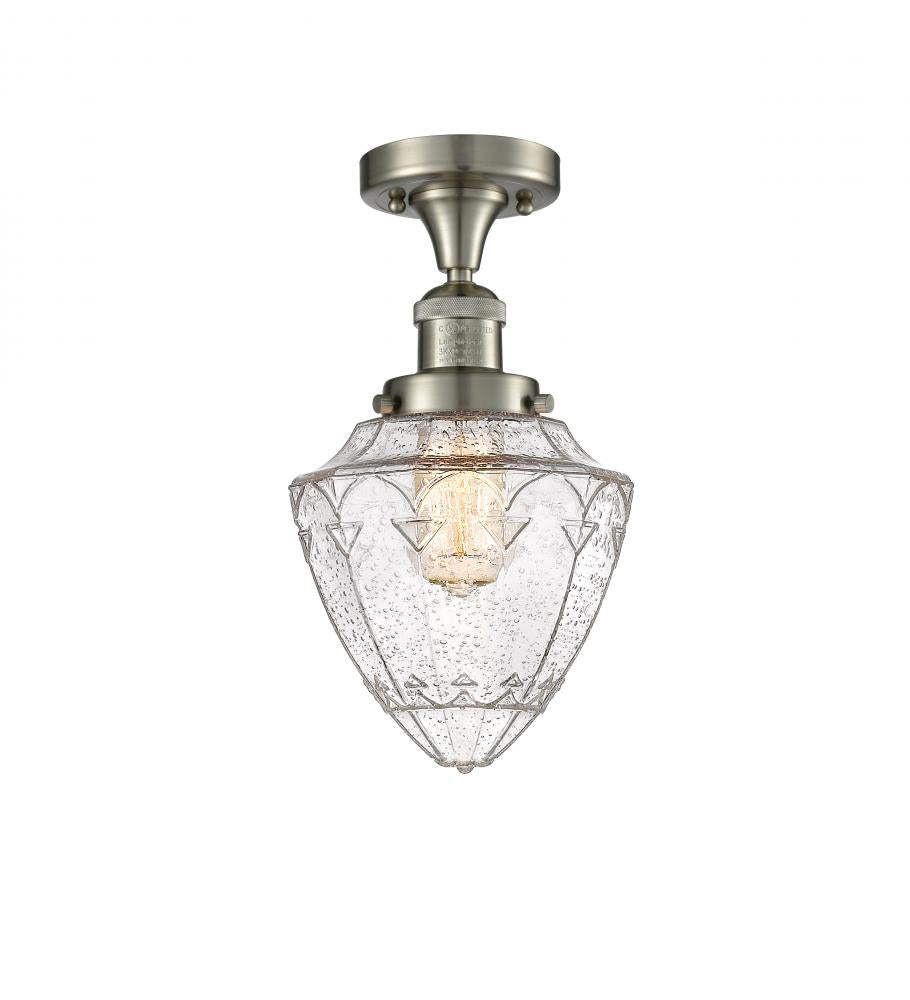 Innovations Lighting BULLET 517-1CH-SN-G664-7 Semi Flush Mt Art Deco - Nickel