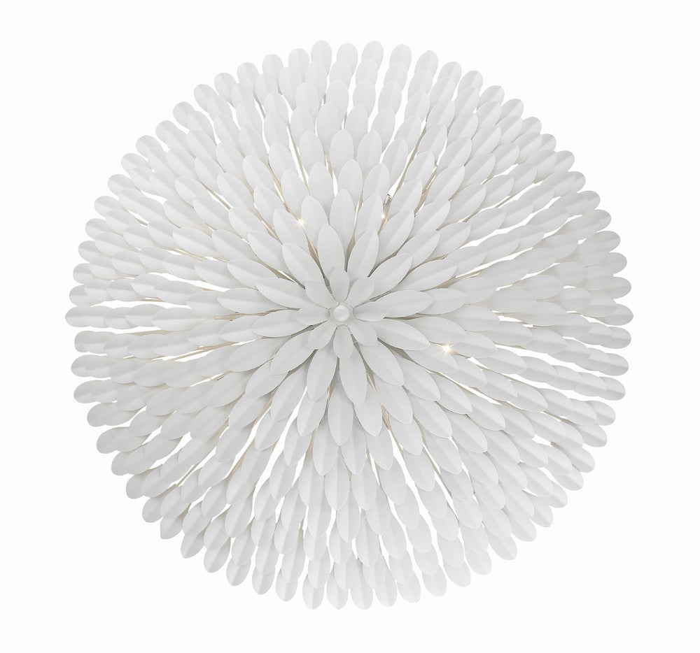 Crystorama BROCHE 517-MT Chandelier Contemporary - Matte White