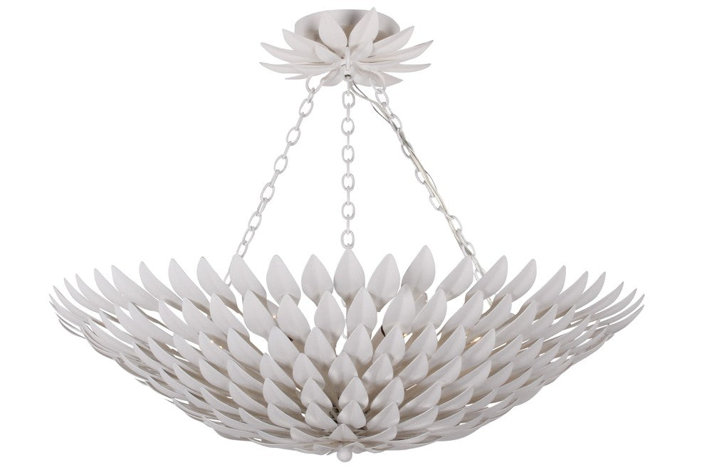 Crystorama BROCHE 517-MT Chandelier Contemporary - Matte White