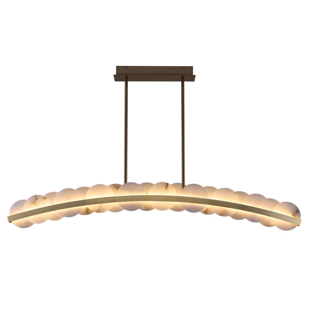 Kalco Lighting MERIDIAN 518462WB Island - Winter Brass