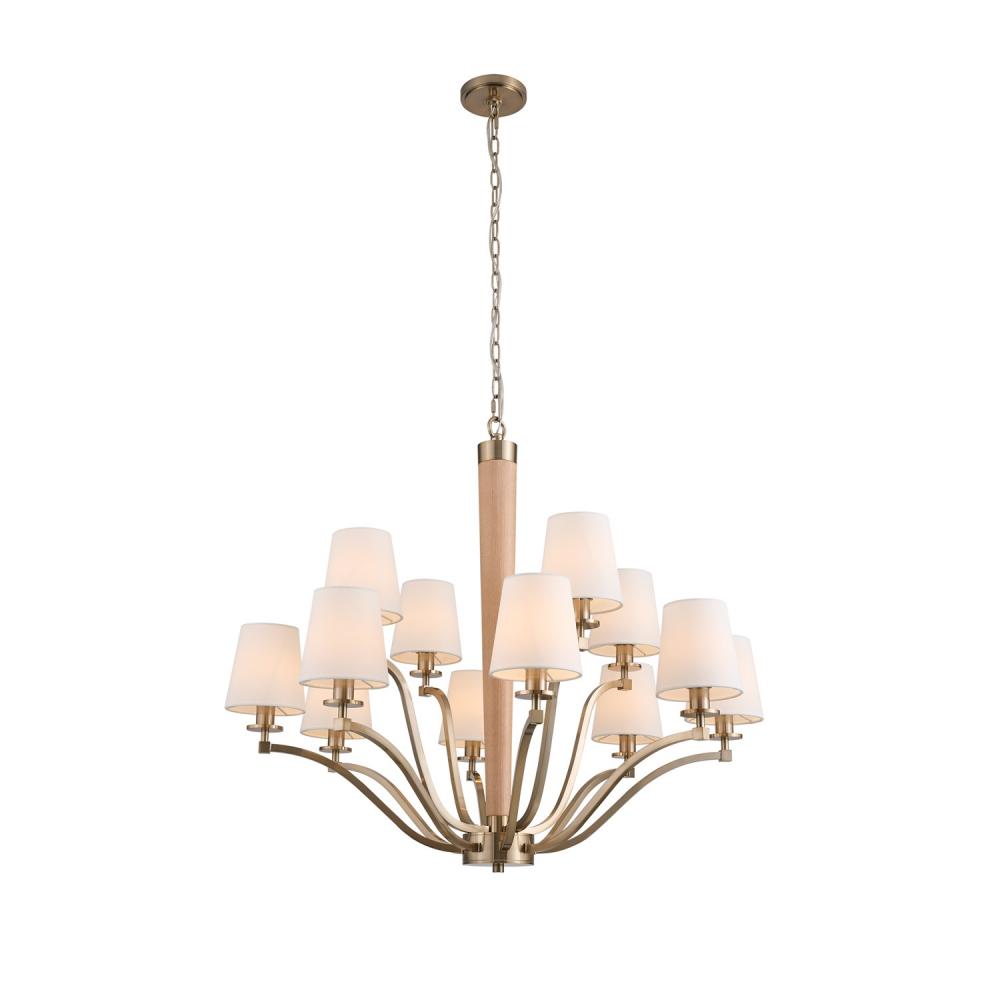 Curva 36 Inch Chandelier – Brushed Champagne Gold – 518972BCG