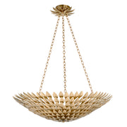 Crystorama Broche 519-GA – 30 Inch – 8 Light – Chandelier – Antique Gold – Damp Rated