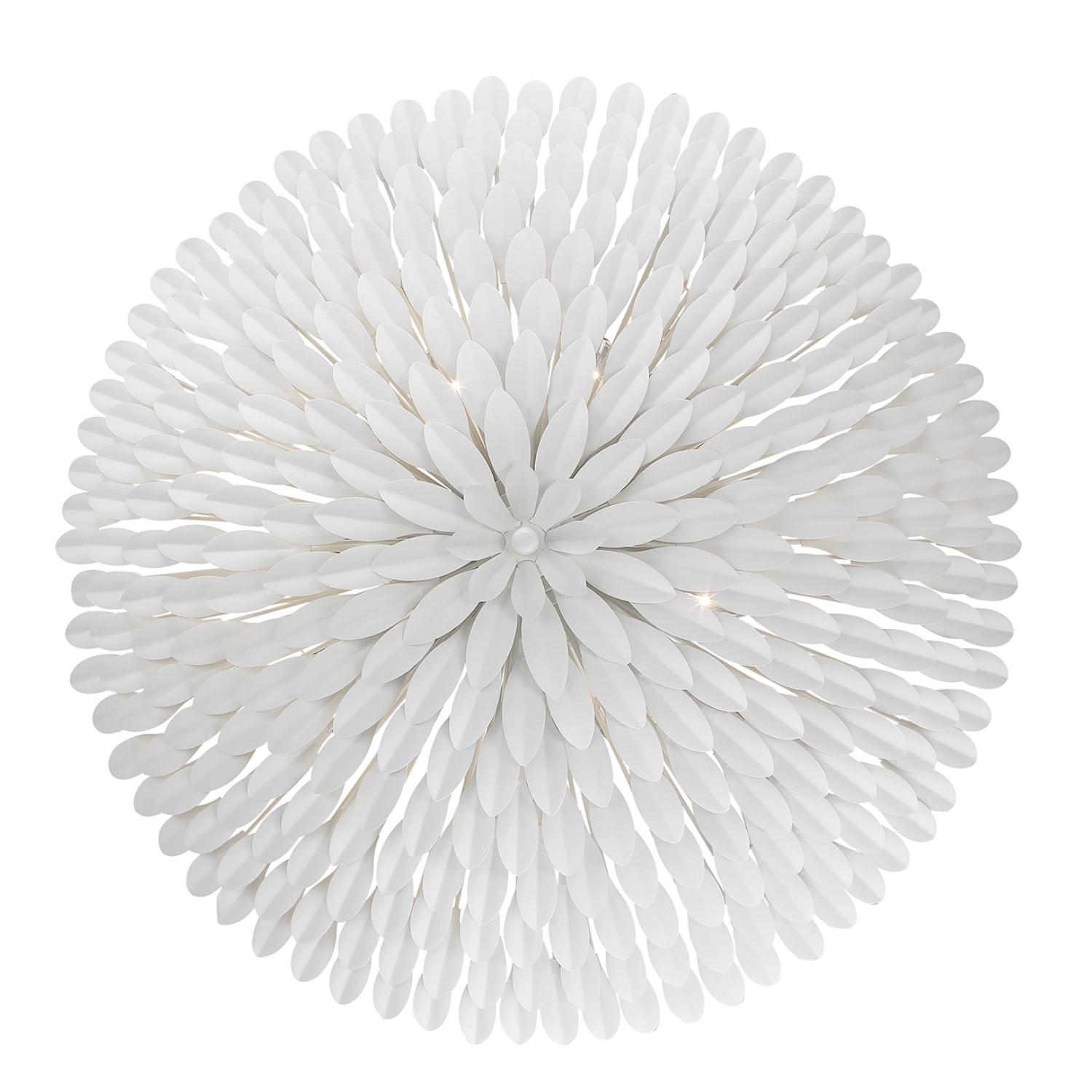 Crystorama Broche 519-MT – 30 Inch – 8 Light – Chandelier – Matte White – Damp Rated
