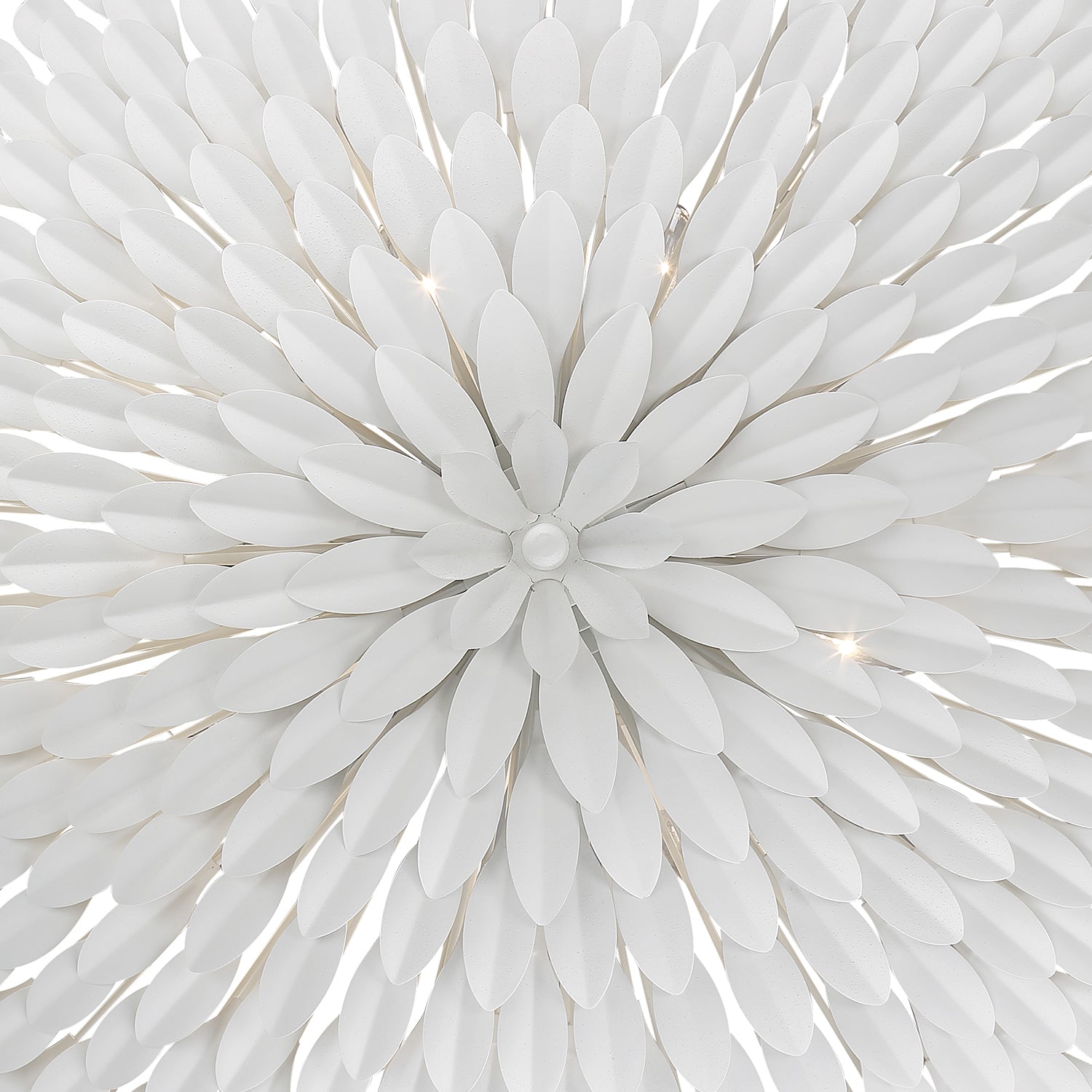 Crystorama Broche 519-MT – 30 Inch – 8 Light – Chandelier – Matte White – Damp Rated