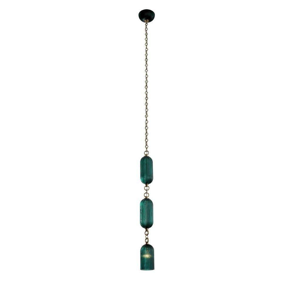 Verde 4 Inch Pendant – Satin Brass – 519611STB