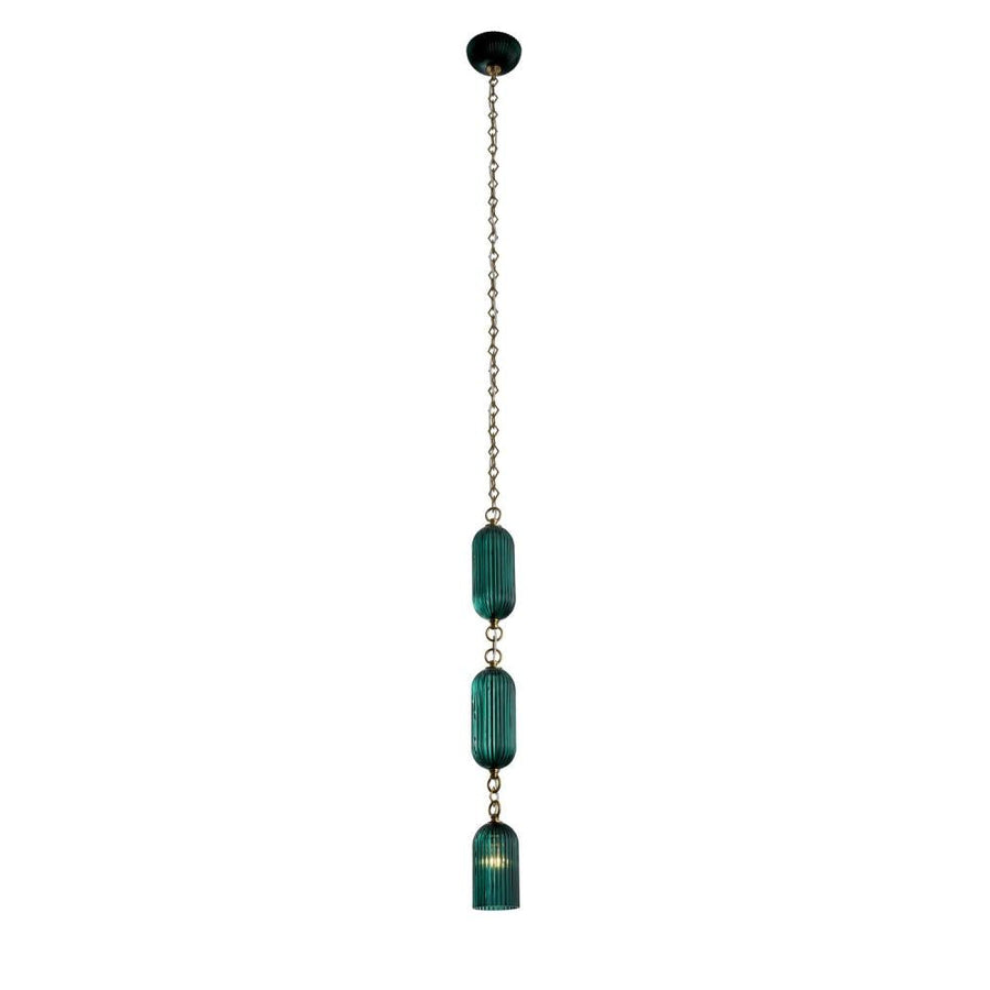 Verde 4 Inch Pendant – Satin Brass – 519611STB