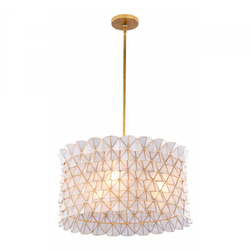 Flair 22 Inch Pendant – Oxidized Gold Leaf – 520055OL