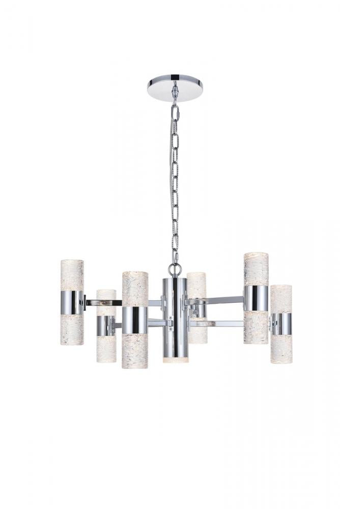 Elegant Lighting VEGA 5200D26C Pendant Modern - Chrome