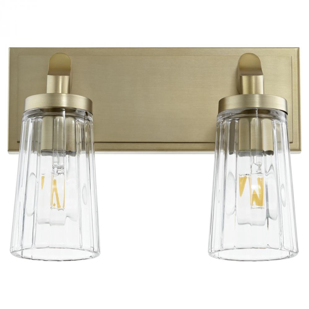 Quorum Lighting 5201-2-80 Bathroom Fixture Transitional - Aged Brass