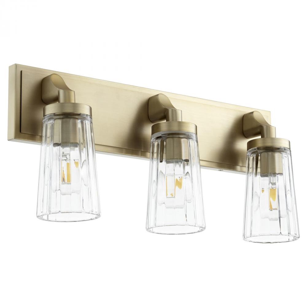 Quorum Lighting 5201-3-80 Bathroom Fixture Transitional - Aged Brass