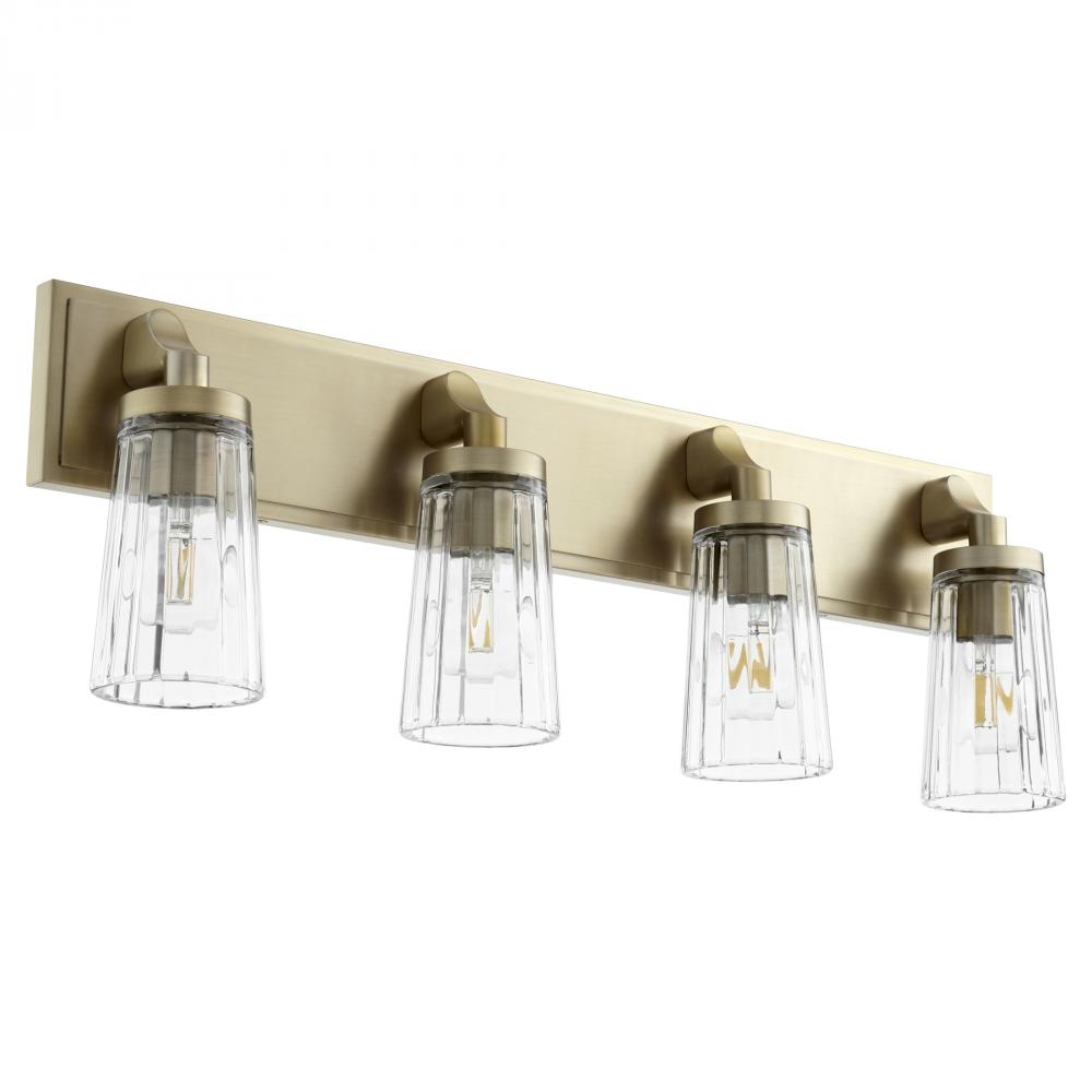 Quorum Lighting 5201-4-80 Bathroom Fixture Transitional - Aged Brass