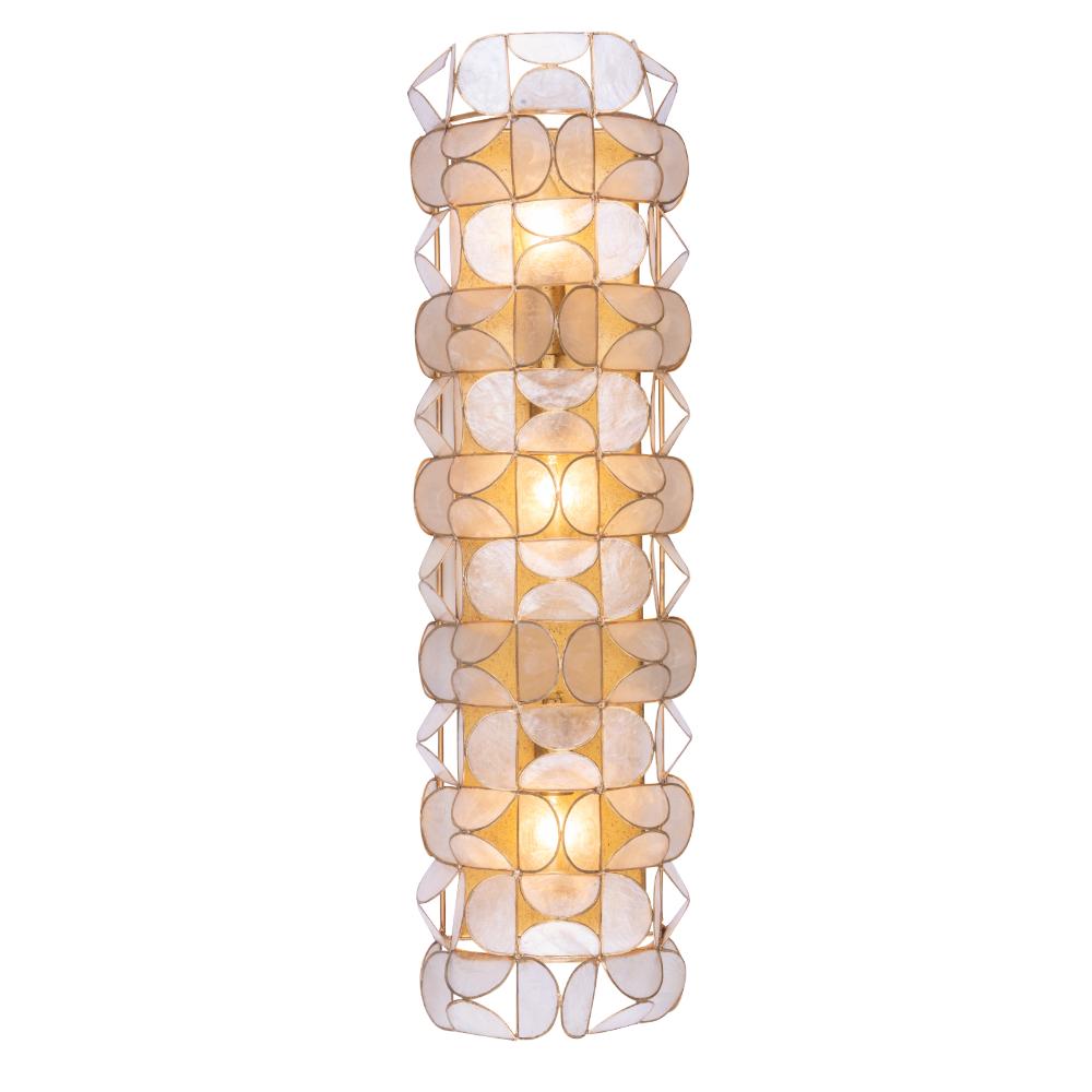 Crescent 4 Inch Wall Sconce – Oxidized Gold Leaf – 520521OL