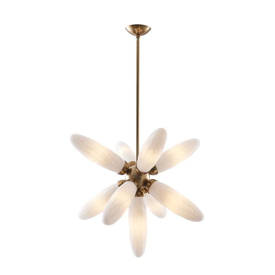 Crest 5 Inch Pendant – Winter Brass – 520656WB