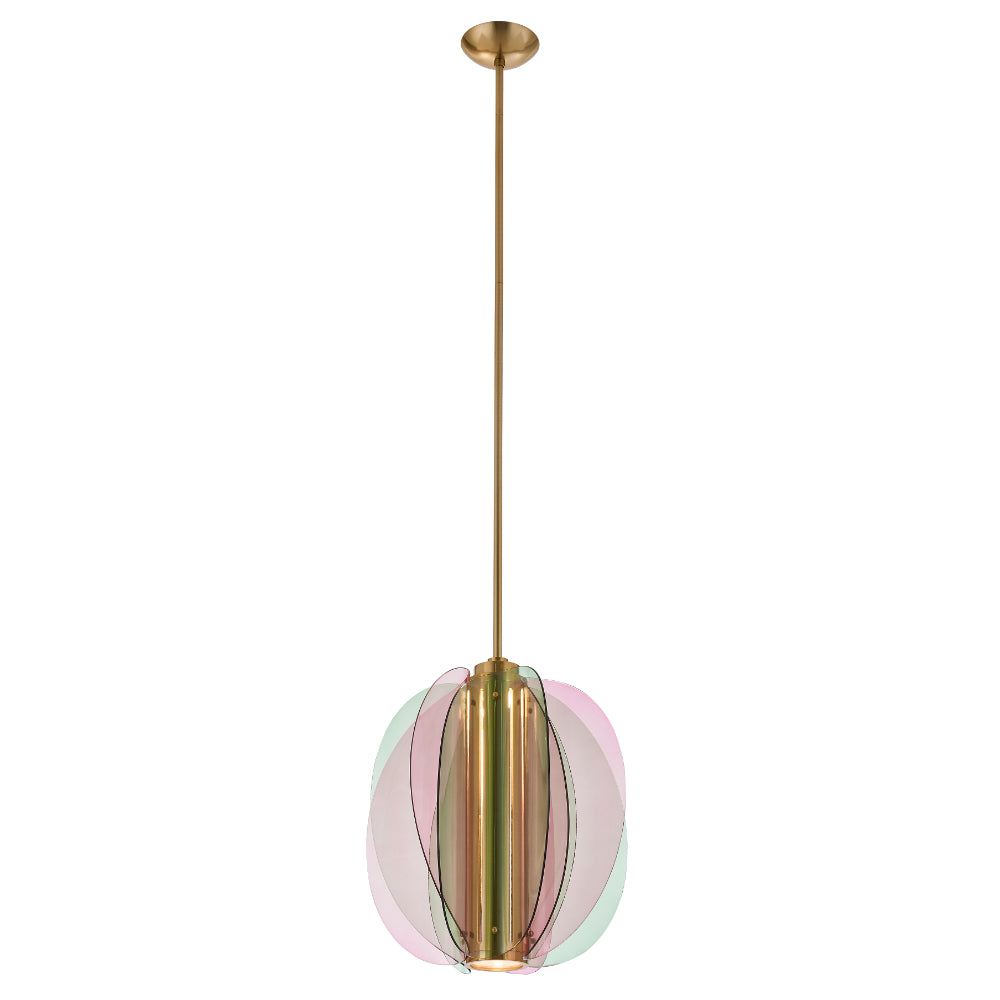 TULIPA 15 IN PENDANT – Winter Brass – 521055WB