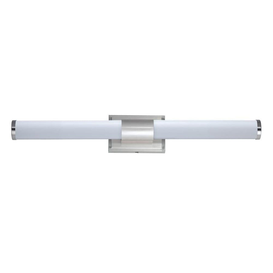 Maxim Lighting 52116WTSN Optic 3 Inch Bathroom Vanity - Satin Nickel