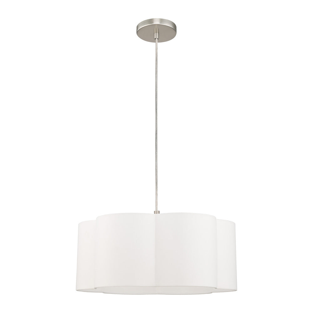 Livex Lighting CHELSEA 52155-91 Pendant Transitional - Brushed Nickel