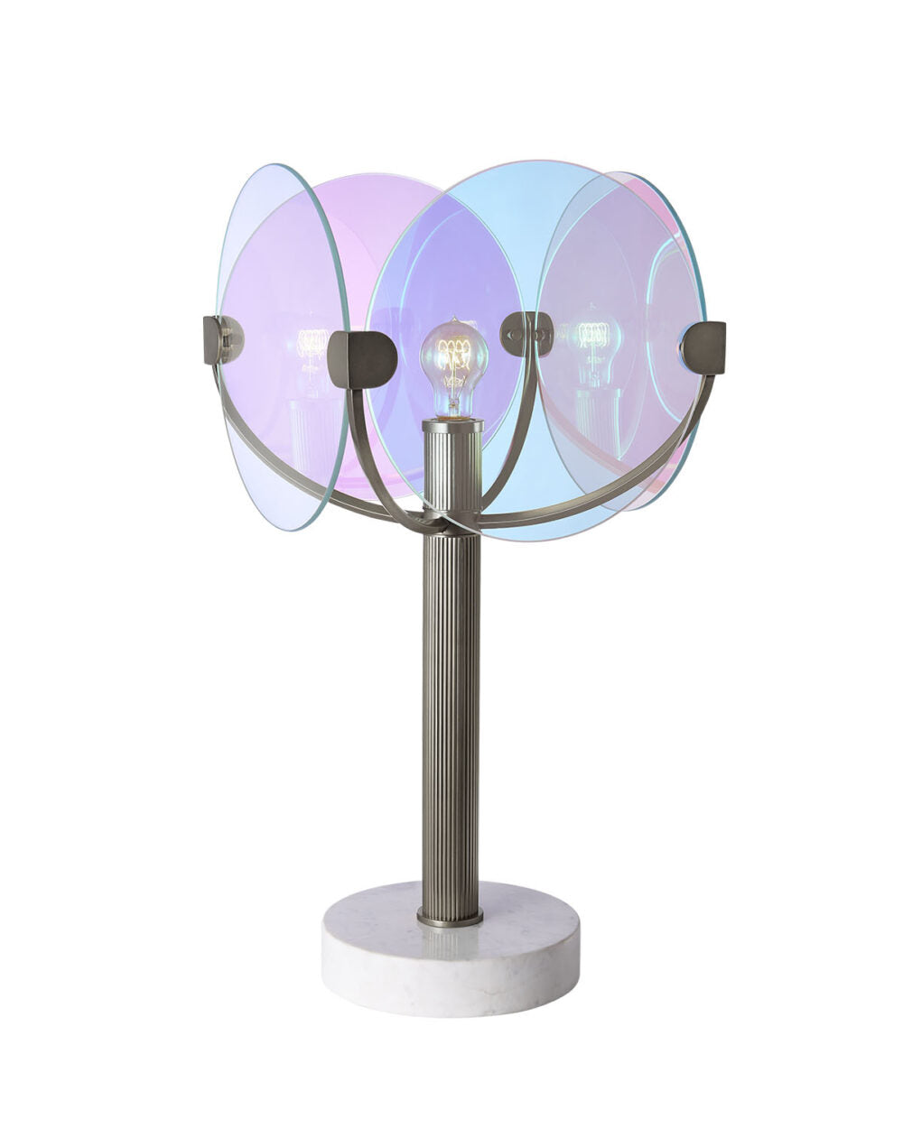 CHROMA TABLE LAMP – Satin Nickel – 521691SN