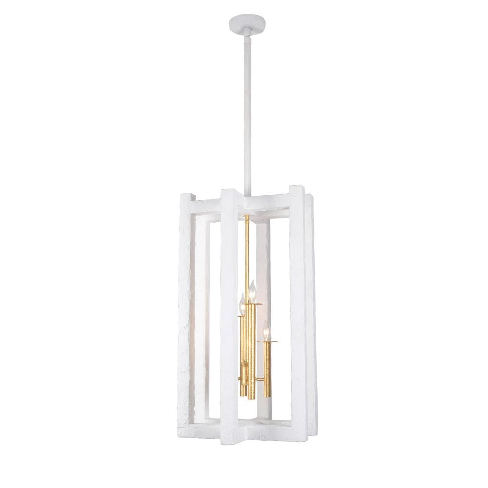 Kalco Lighting DUO 522251SGLW Foyer Casual - Soft Gold And White