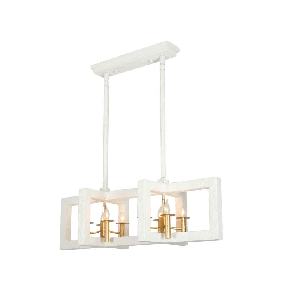Duo 42 Inch Wall Sconce – Soft Gold and White – 522268SGLW