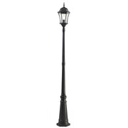 1 Light Outdoor Post Mounted Fixture-Clear Beveled