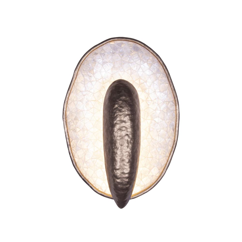 Spat 8 Inch Wall Sconce – Pearlized Antique Brass – 523331PAB