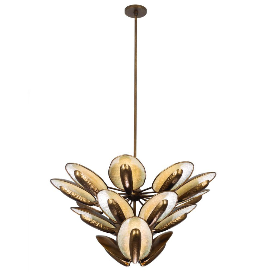 Spat 37 Inch Pendant – Pearlized Antique Brass – 523356PAB
